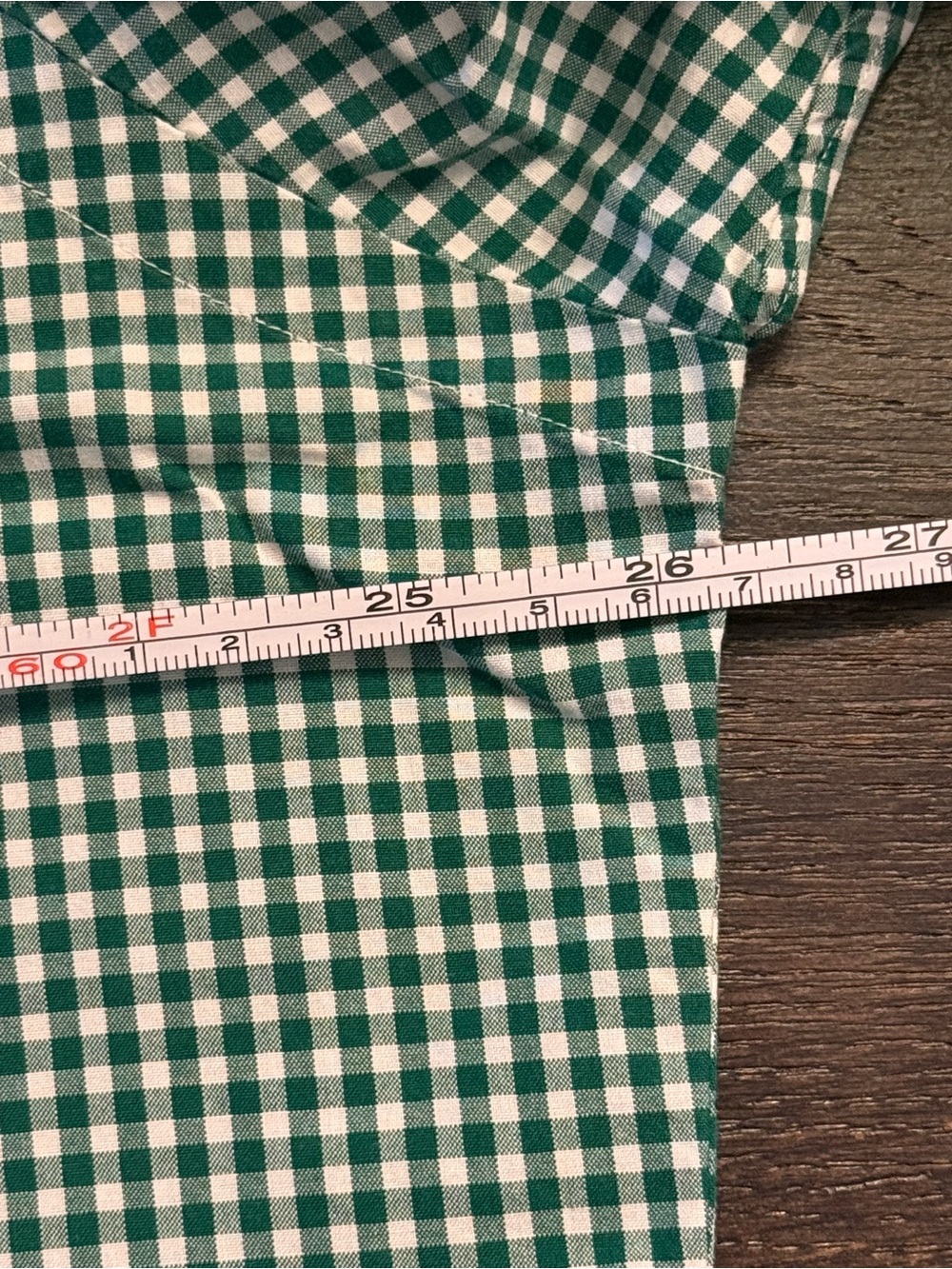 Polo Ralph Lauren Men's L Green Gingham Purple Pony Button-Down Shirt - Picture 6 of 6